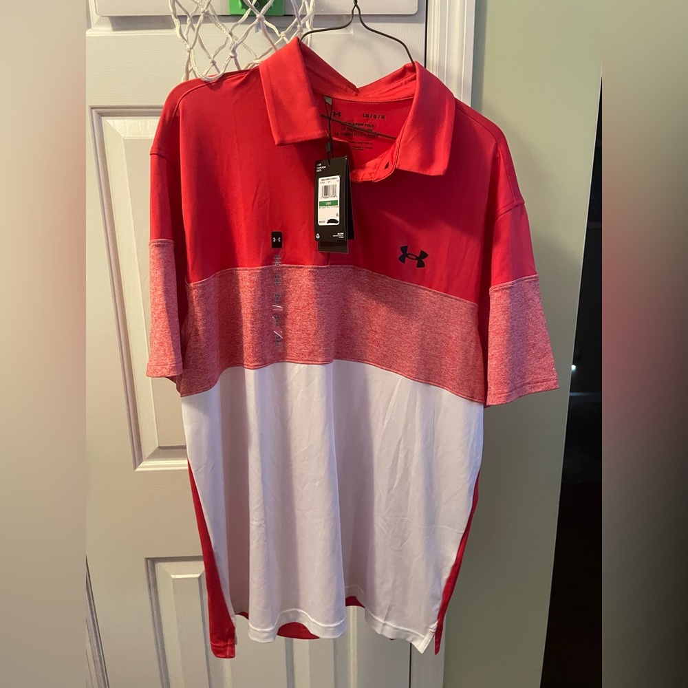 NWT Under Armour playoff polo